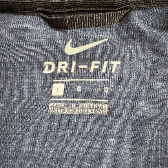 Nike Dri-FIT Full Zip Basketball Print Navy Blue Long Sleeve Men's Large - Picture 11 of 15